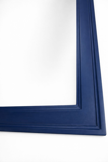 Lustro w niebieskiej ramie na wymiar