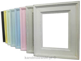Kolorowe ramki do zdjęć shabby chic