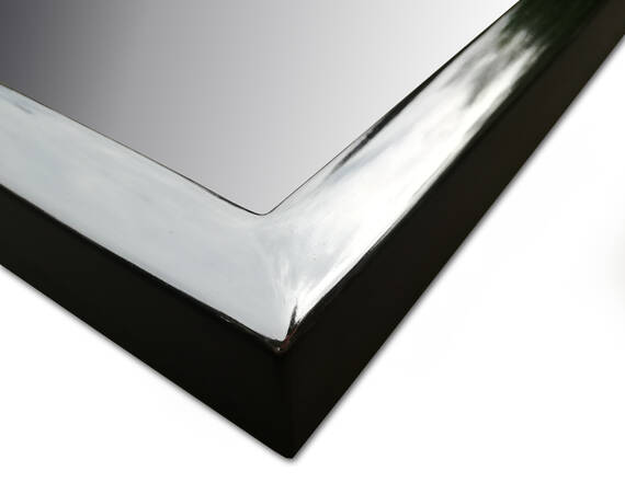 Lustro w srebrnej ramie na wymiar