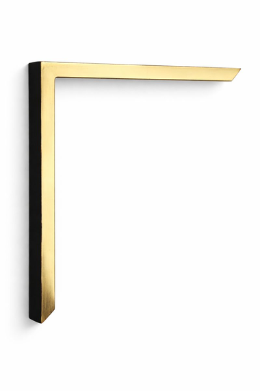 Nowoczesne lustro w złotej ramie 23 karat