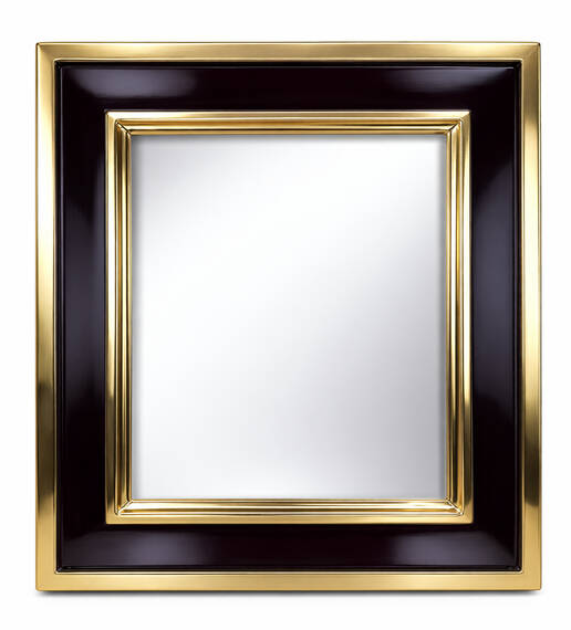 Lustro dekoracyjne w burgundowo-złotej ramie na wymiar